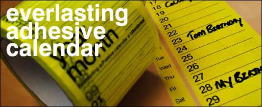 Everlasting Adhesive Calendar