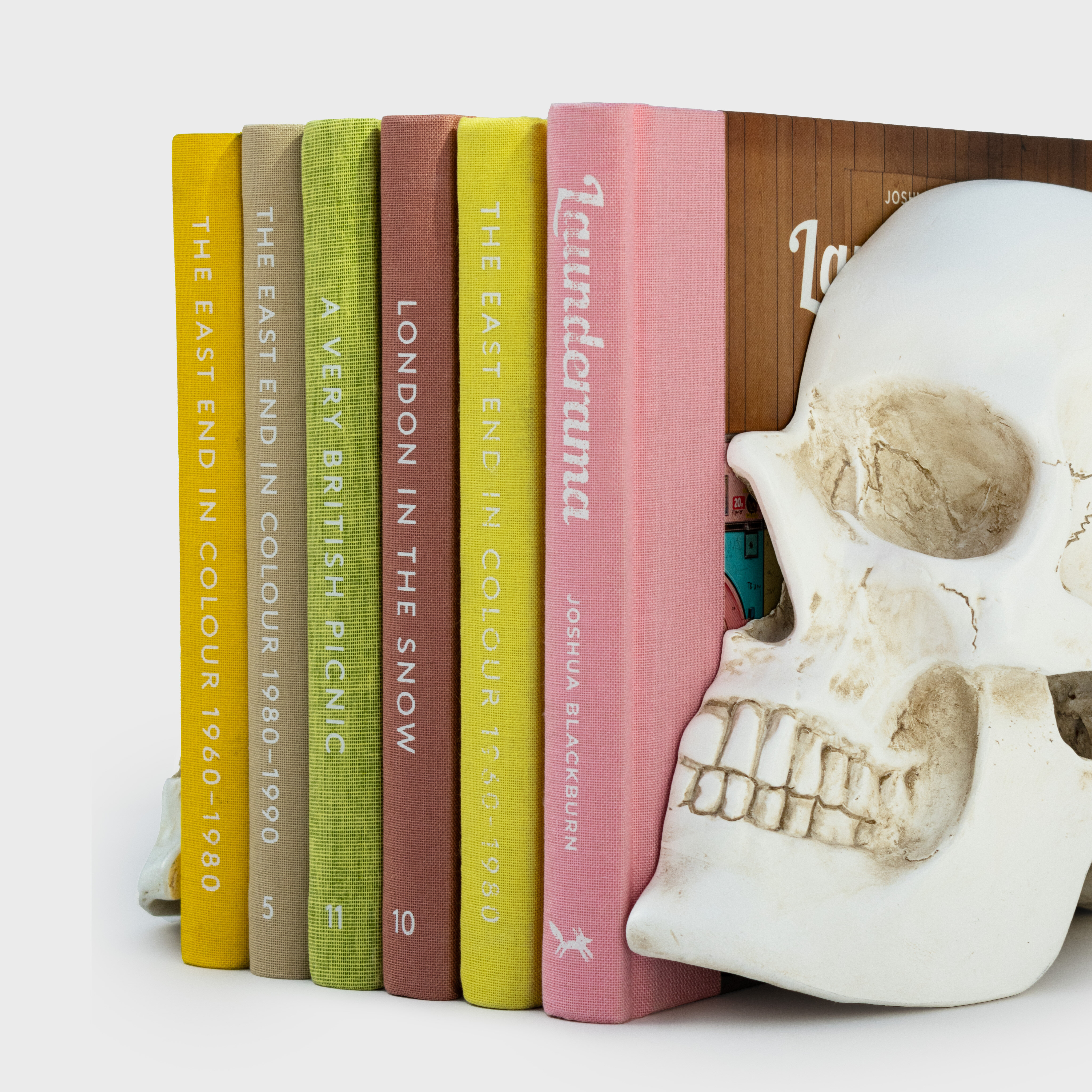 book ends of half a skull