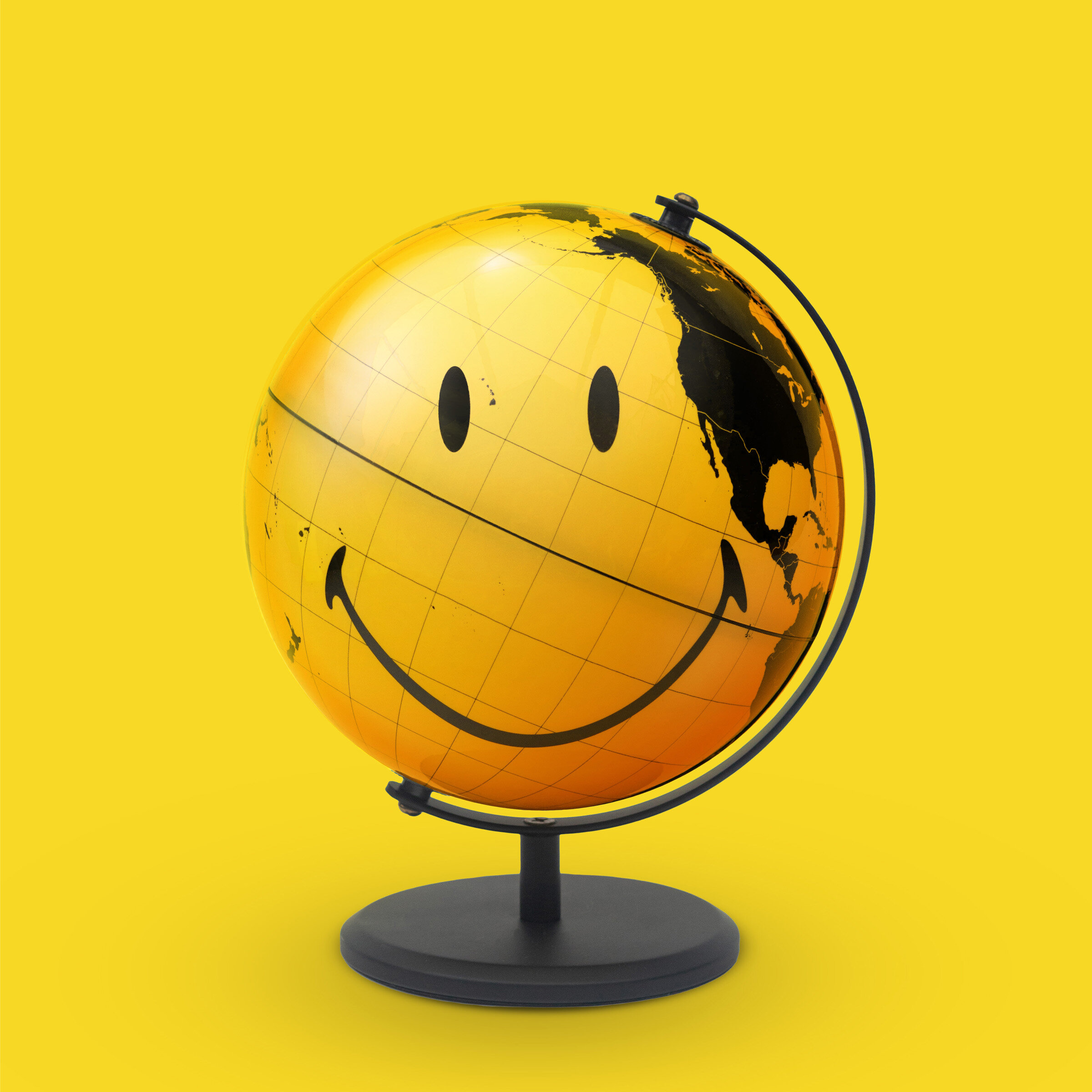 Yellow Smiley Globe