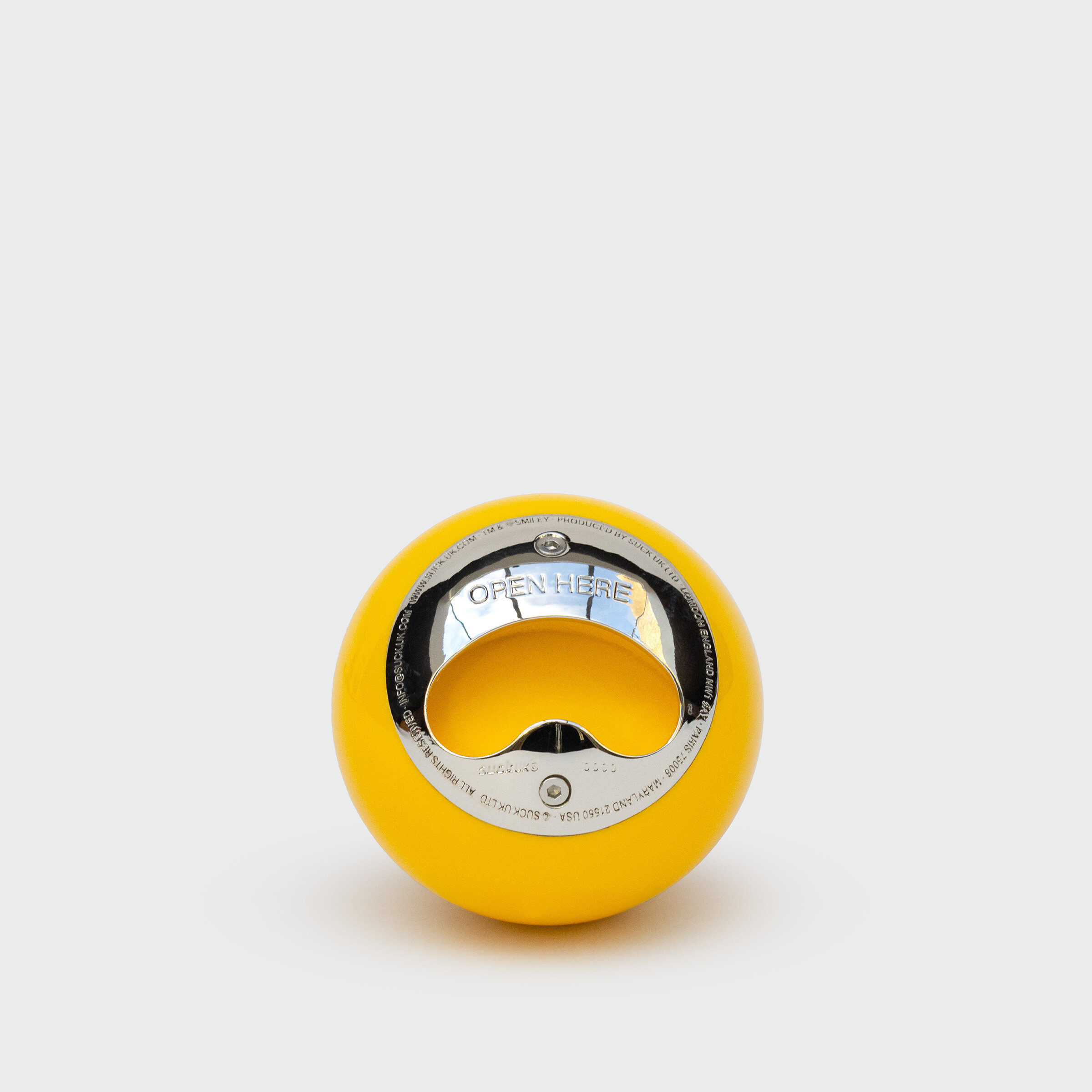 Smiley Bottle Opener, Drink, Beer, Cap, Yellow, Smiley, Happy, Bright