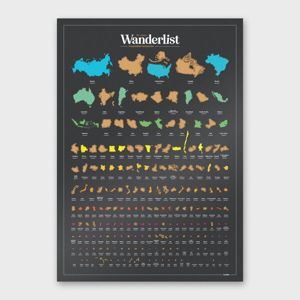 Wanderlist | Scratch-off where you've been (Luckies). Wanderlist | Scratch-off where you've been (Luckies).
