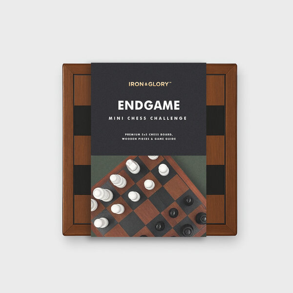 Endgame | Iron & Glory Wooden 5x5 Minichess Endgame | Iron & Glory Wooden 5x5 Minichess