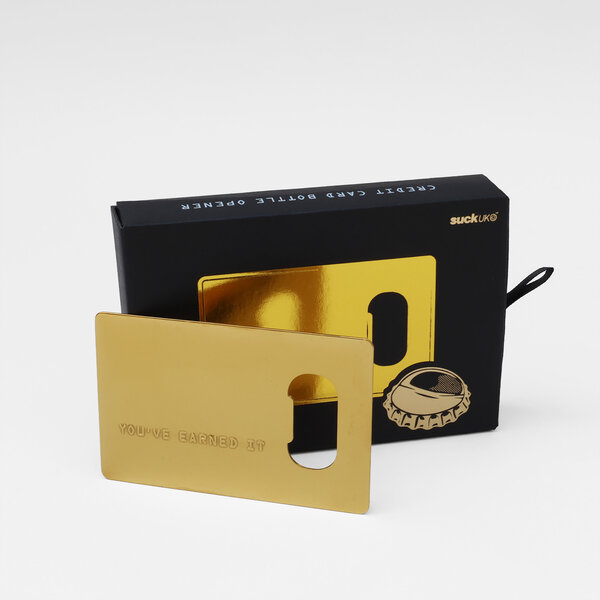 Gold Card | Credit card bottle opener. Gold Card | Credit card bottle opener.