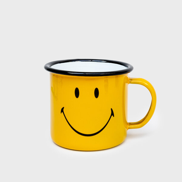 Smiley Enamel Mug | Enamelware for the Happy Camper. Smiley Enamel Mug | Enamelware for the Happy Camper.