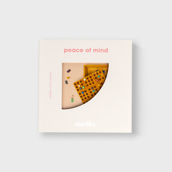 Peace of Mind | Mello mindful wooden sudoku game. Peace of Mind | Mello mindful wooden sudoku game.