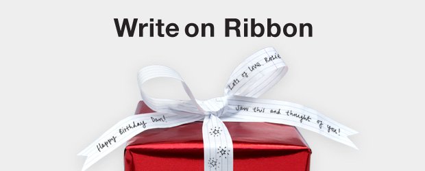 ribbon to write on