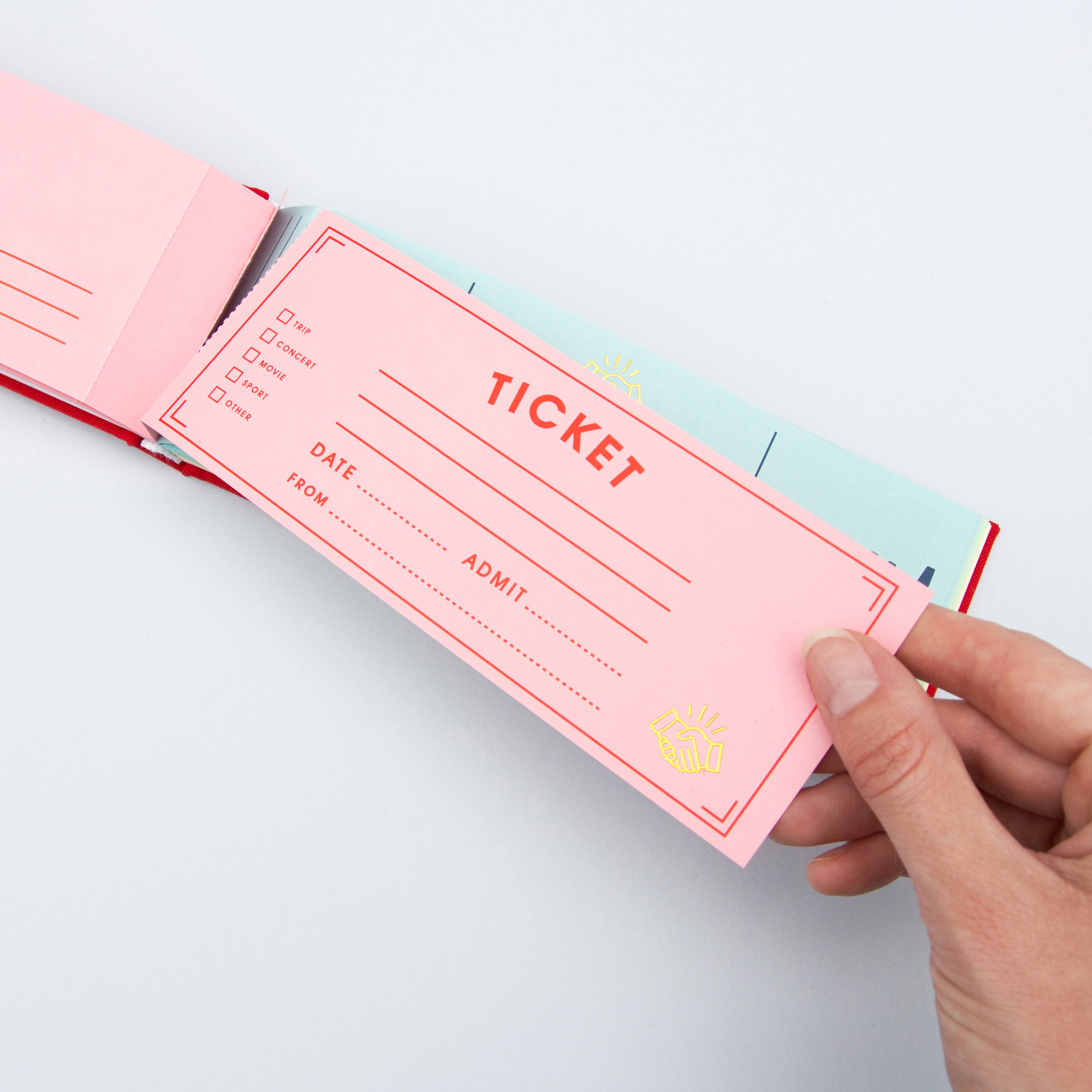 Blank Ticket Book Give Great Tickets 