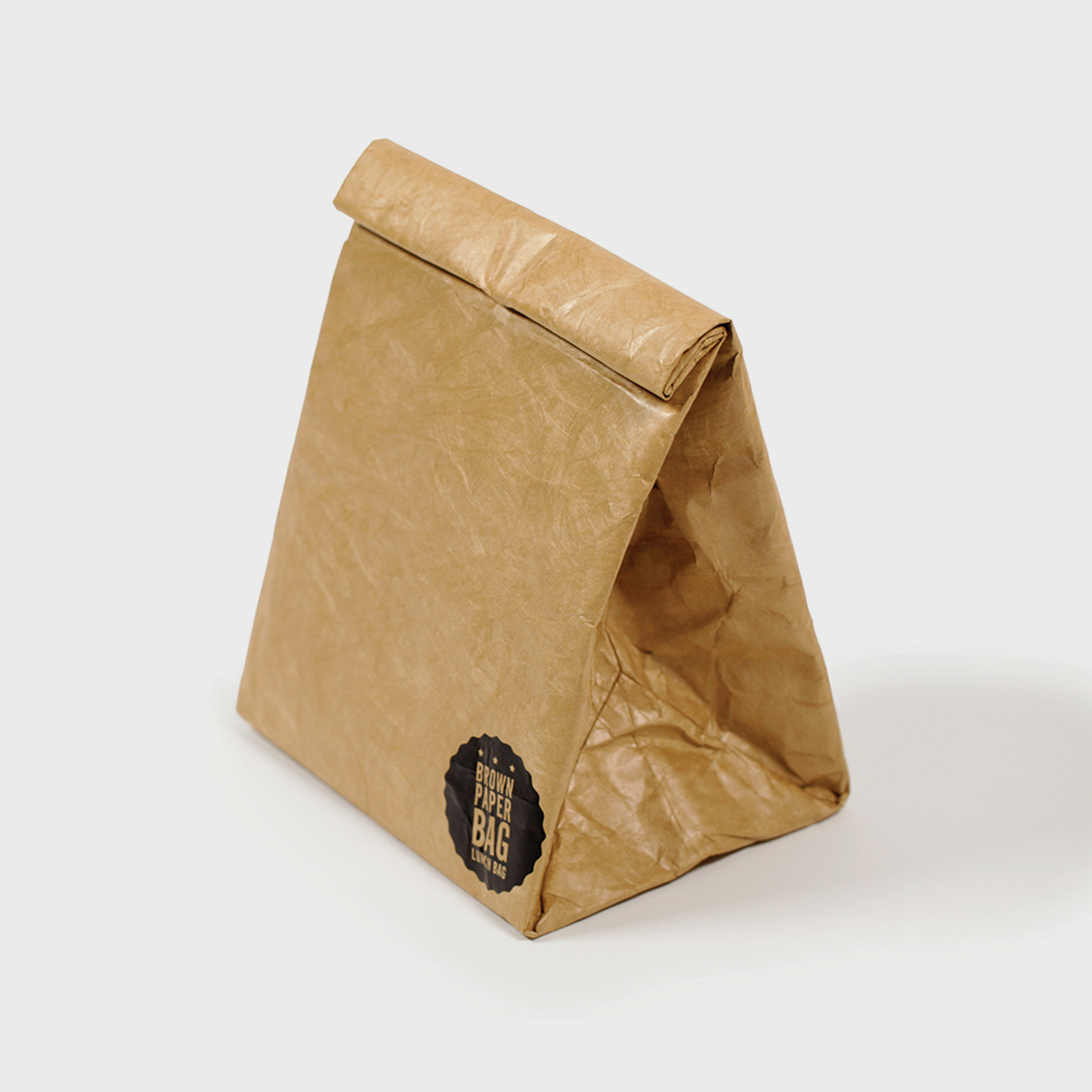 Brown Paper Bag Insulated Lunch Bag With Magnetic Fastening 