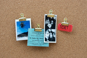 Gold Pins With Photos On Board 70699 